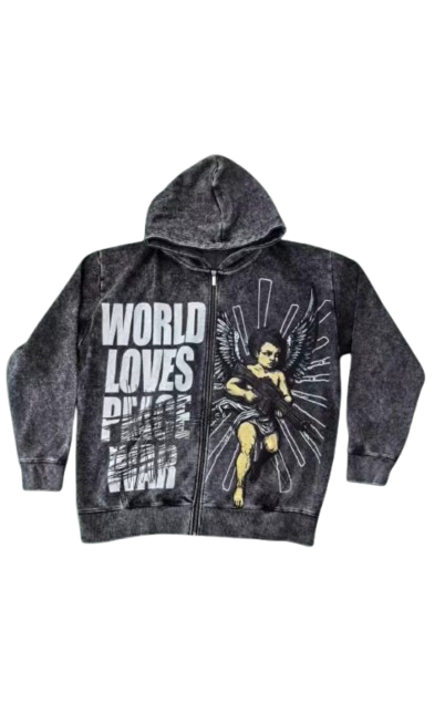 Premium 400 GSM Hoodie - Peace and War